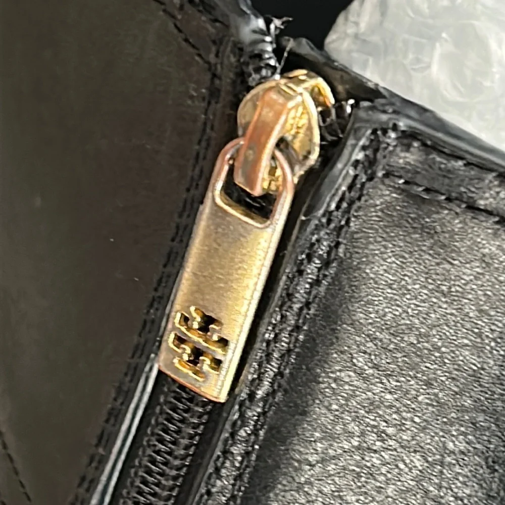 TORY BURCH BLACK RIDING BOOTS
